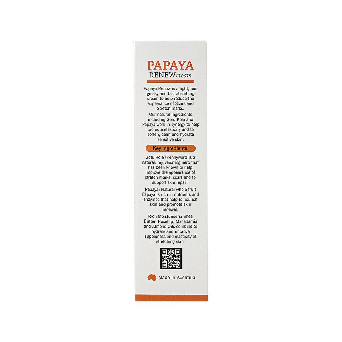 P'URE PAPAYACARE Papaya Renew Cream Scars & Stretch Marks 100g