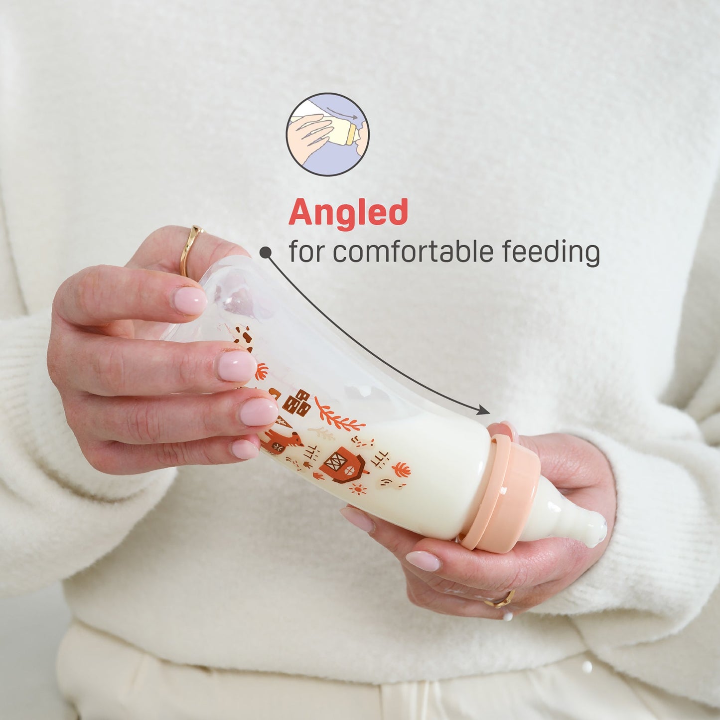 PIGEON FLEXIBLE CURVE BOTTLE PP HOME 150ML