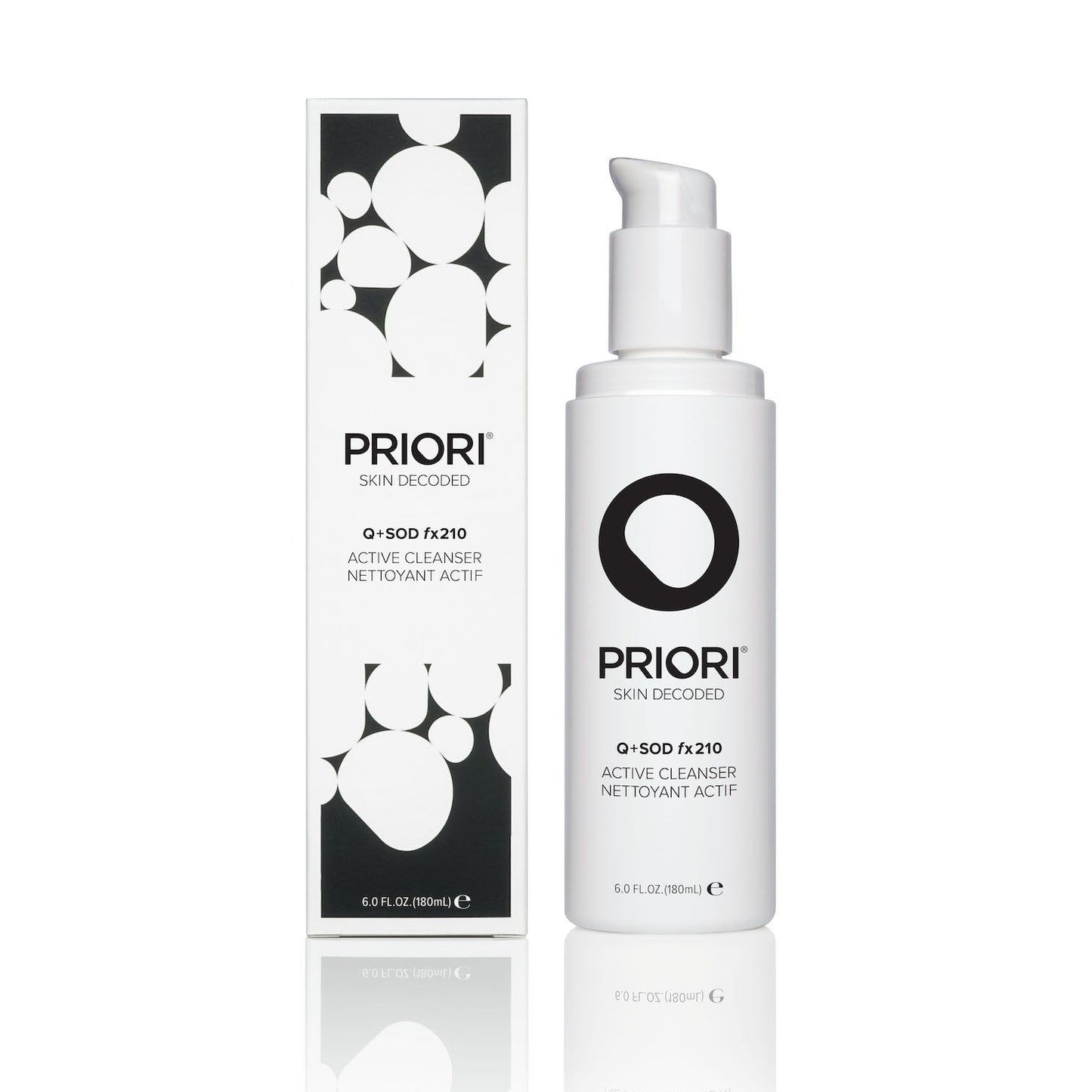 Q+SOD fx210 Active Cleanser 180ml