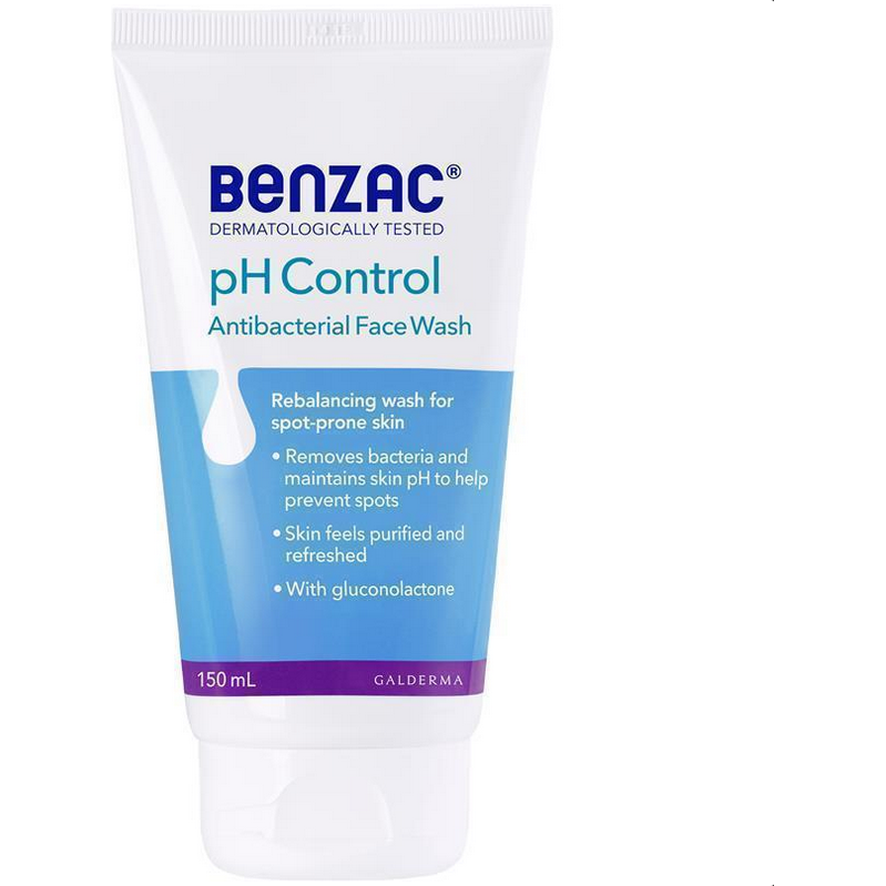 Benzac PH Control Antibacterial Face Wash 150mL - STELLAR PHARMACY