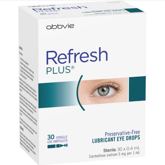 Refresh Plus Preservative Free Lubricant Eye Drops 30 x 0.4mL