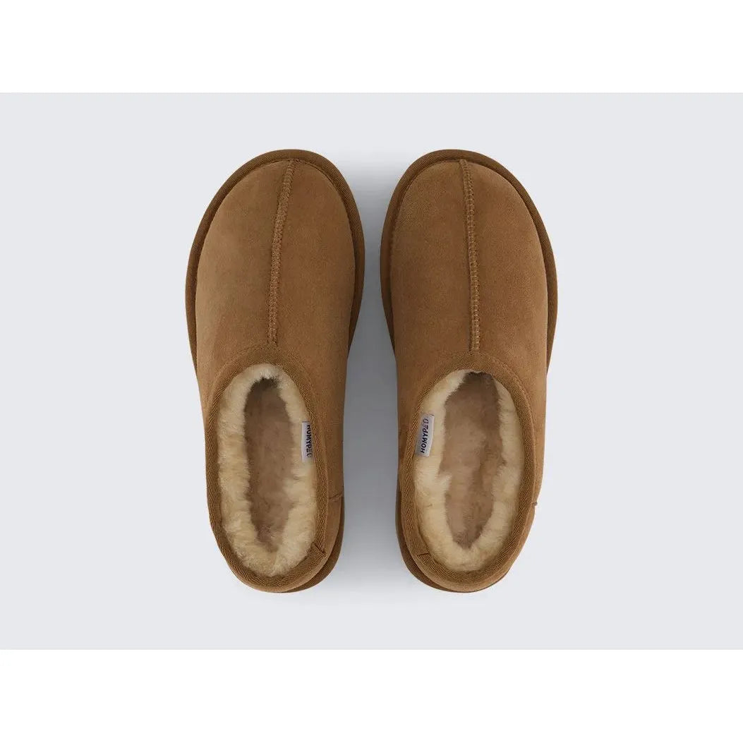 SHEARLING SLIP ON Chestnut