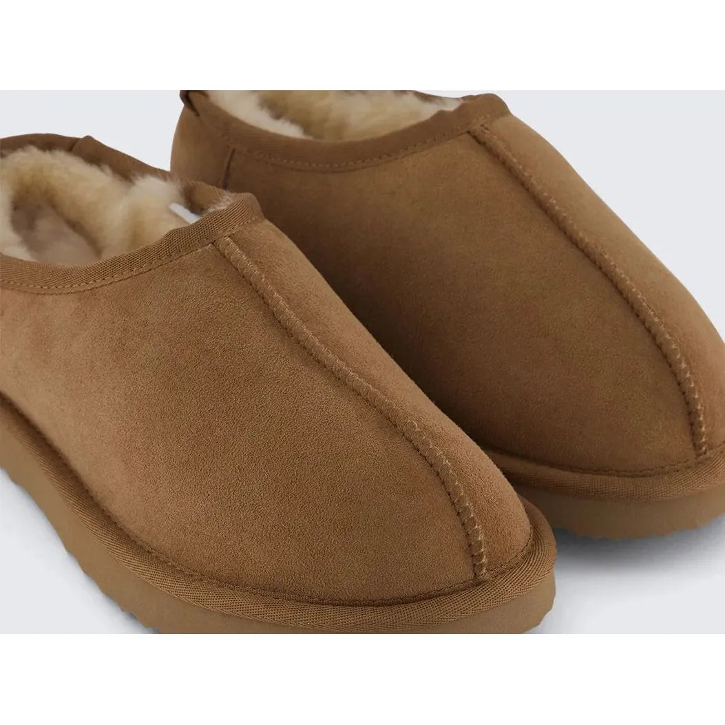 SHEARLING SLIP ON Chestnut
