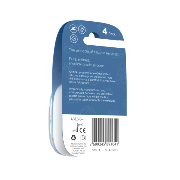 Otifleks Pure Medical Grade Silicone Moldable Earplugs - Soft, Comfortable & Hypoallergenic for All Ages