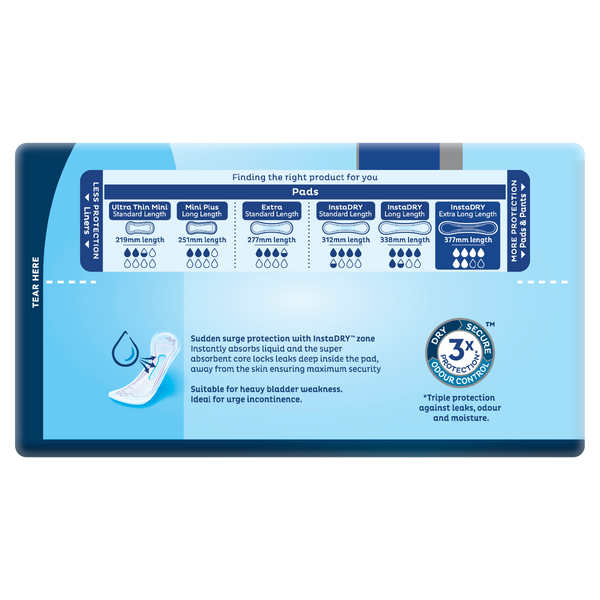 TENA PAD MAXI INSTADRY 6PK