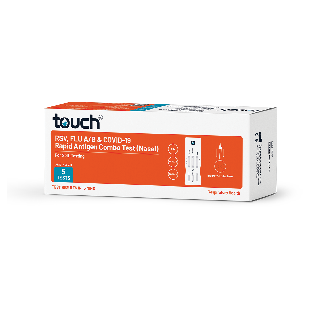 RSV, Flu A/B & COVID-19 Rapid Antigen Test - For Self Testing | 05 Tests Kit