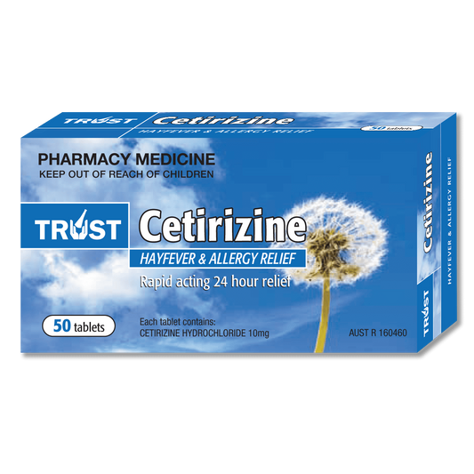 Trust Cetirizine 10mg 50 Tablets