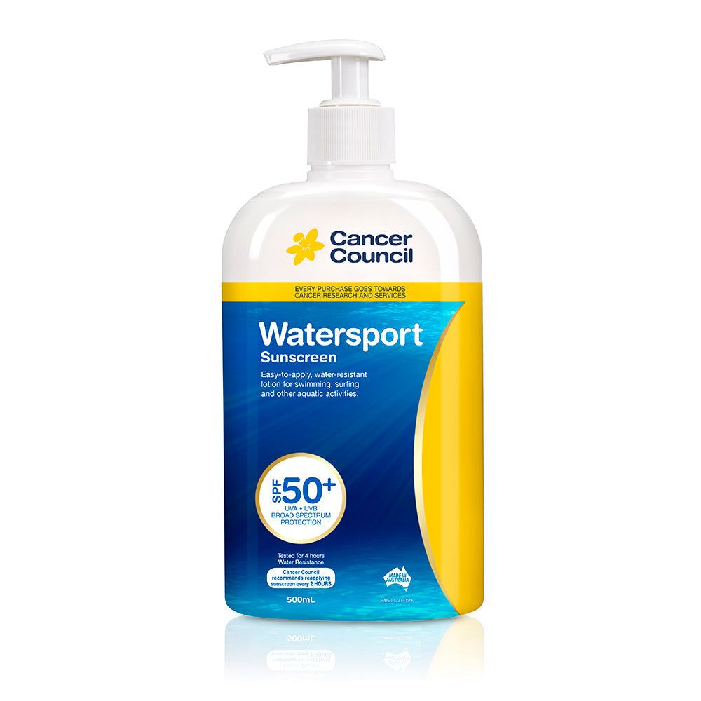Cancer Council SPF 50+ Watersport 500ml Pump