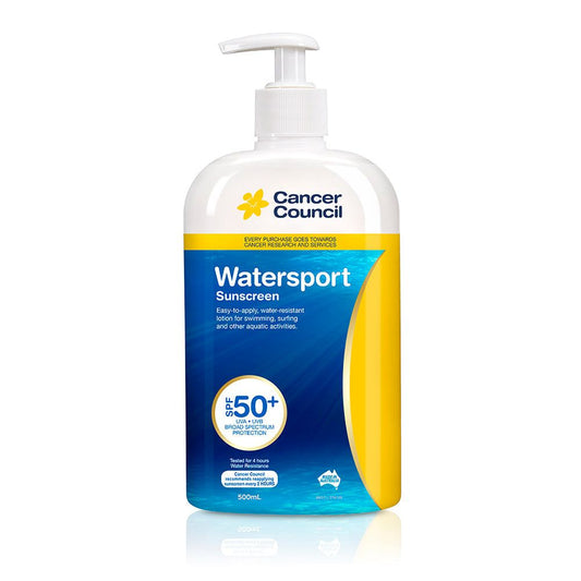 Cancer Council SPF 50+ Watersport 500ml Pump