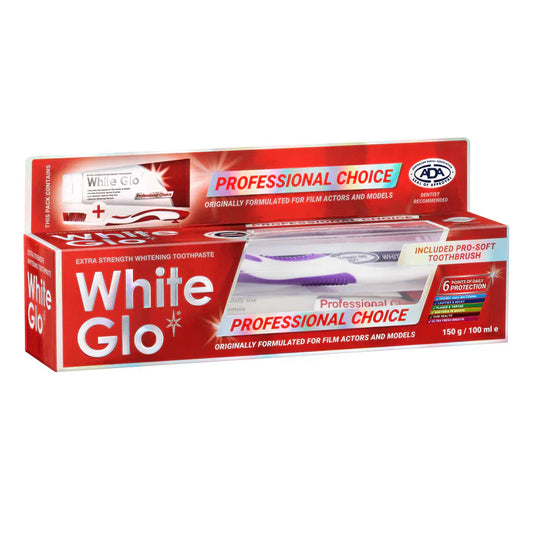 White Glo Toothpaste Professional 150g (Expiry 9/25)