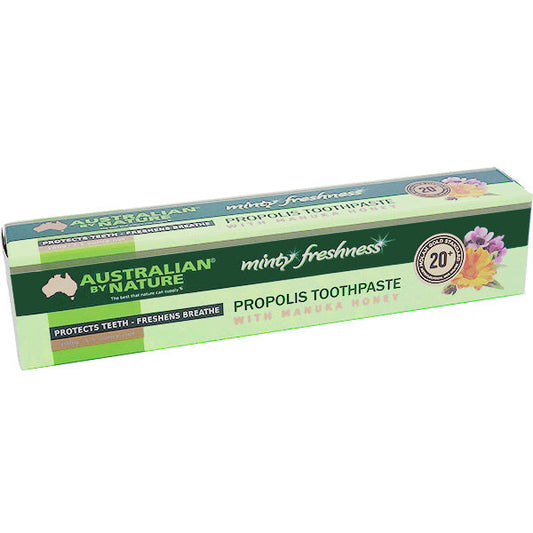 Australian By Nature Propolis Toothpaste With Manuka Honey 20+ (MGO 800) 100g - STELLAR PHARMACY