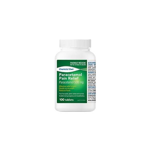 Chemists’ Own Paracetamol Pain Relief 100 Tabs (Bottle) (Generic of PANADOL)