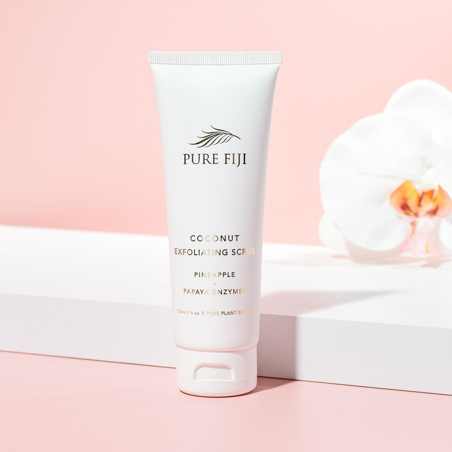 Coconut Exfoliating Scrub with Papaya and Pineapple Enzyme (4oz/120ml)