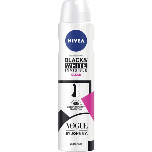 Nivea for Women Deodorant Aerosol Black & White Invisible Clear 250ml