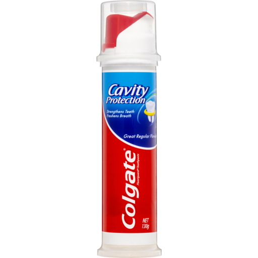 Colgate Cavity Protection Regular Flavour Toothpaste Pump 130g
