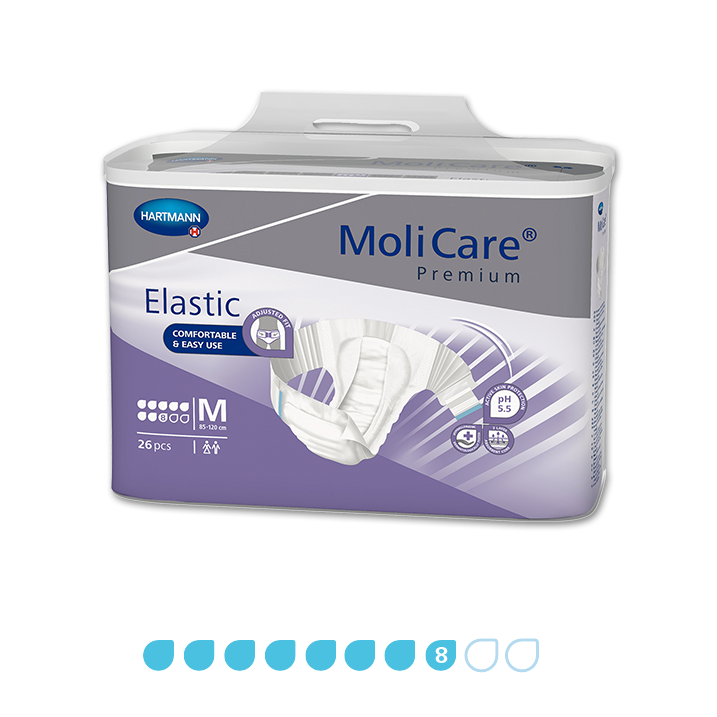 MoliCare Premium Elastic 8 Drops Slip Open Style