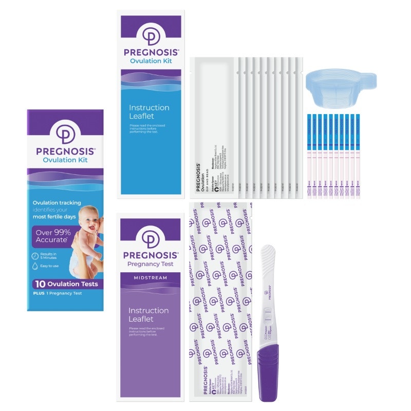 Pregnosis Ovulation Test Kit - 10 Tests for Accurate Fertility Tracking